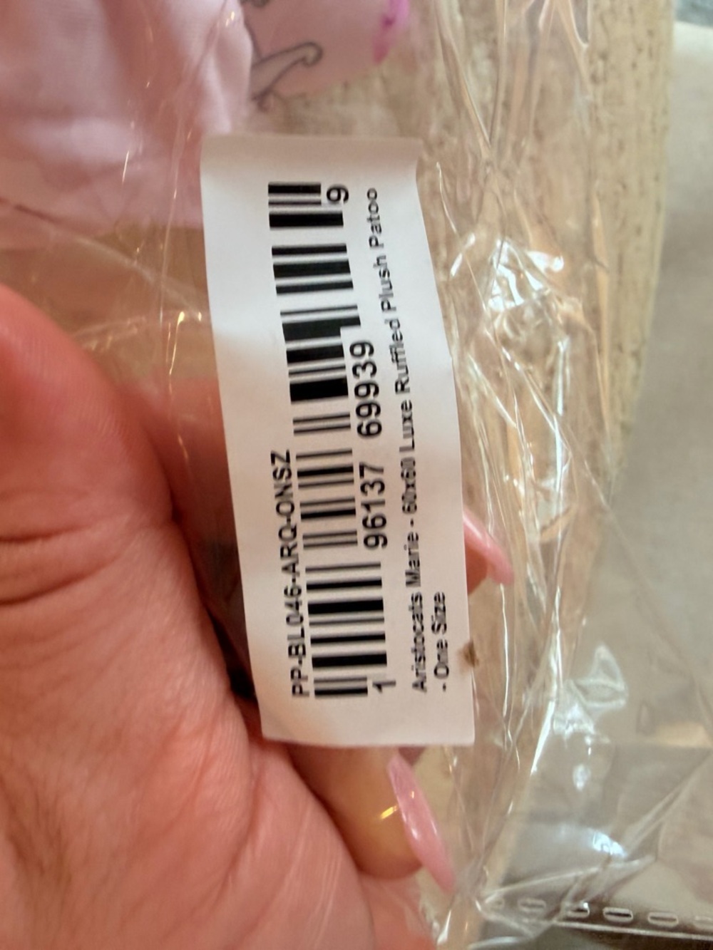 Posh Peanut Pink Disney Marie Plush Blanket Patoo - Picture 2 of 3